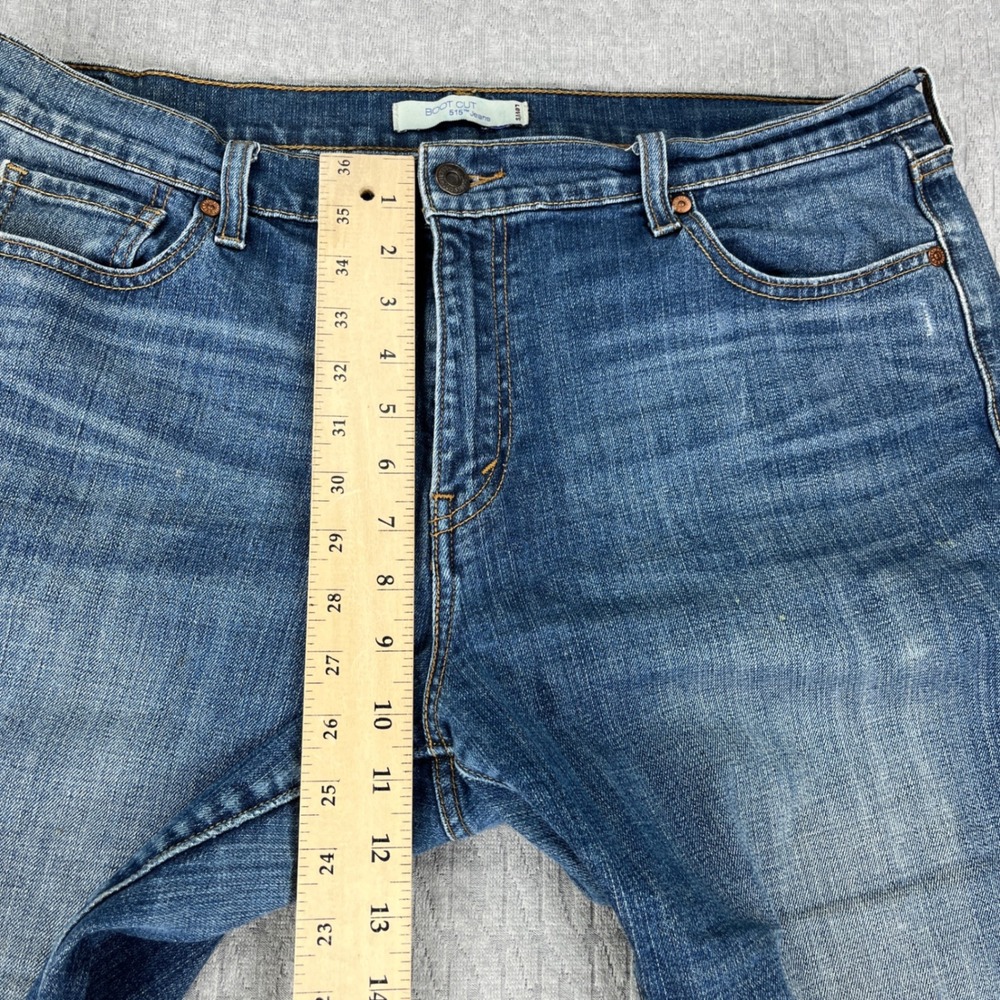 Levi's 515 Boot Cut Jeans Women 16/36X30 Medium Wash Blue Flap Pocket high-rise - Picture 9 of 16